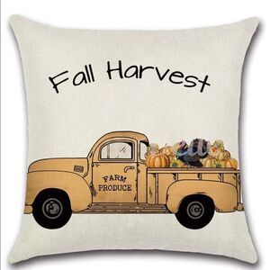 New! Fall Harvest Farmhouse Pillow Cover